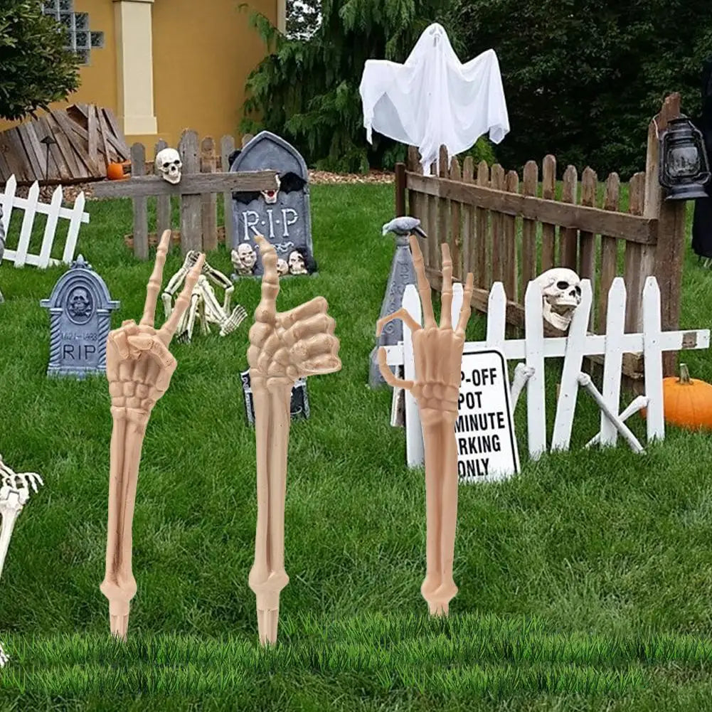 Halloween Skeleton Hand & Arm Decoration – Realistic Yard & Haunted House Prop