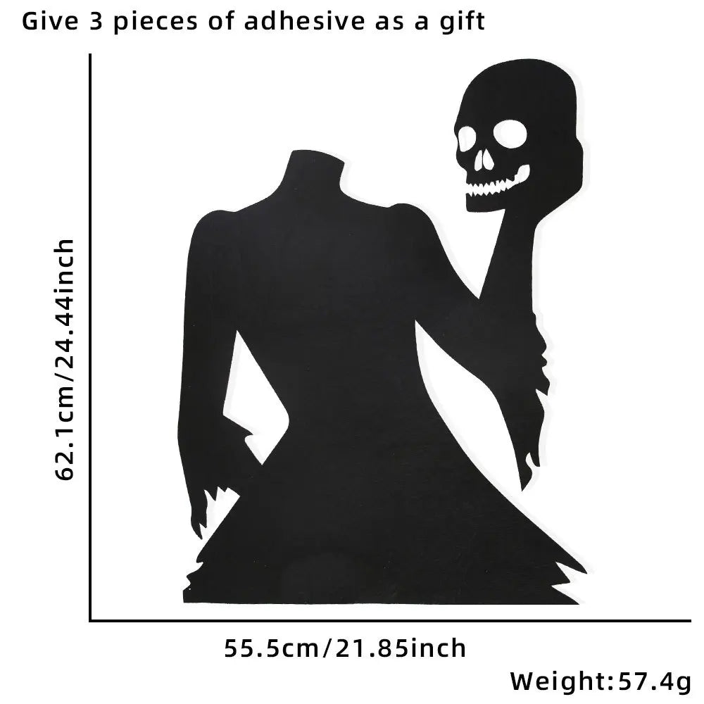 Halloween Window & Door Stickers – Ghosts, Pumpkins & Skeleton Hands