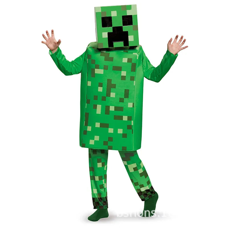 Blue Pixel Hero Armor Set – Kids’ Halloween Costume