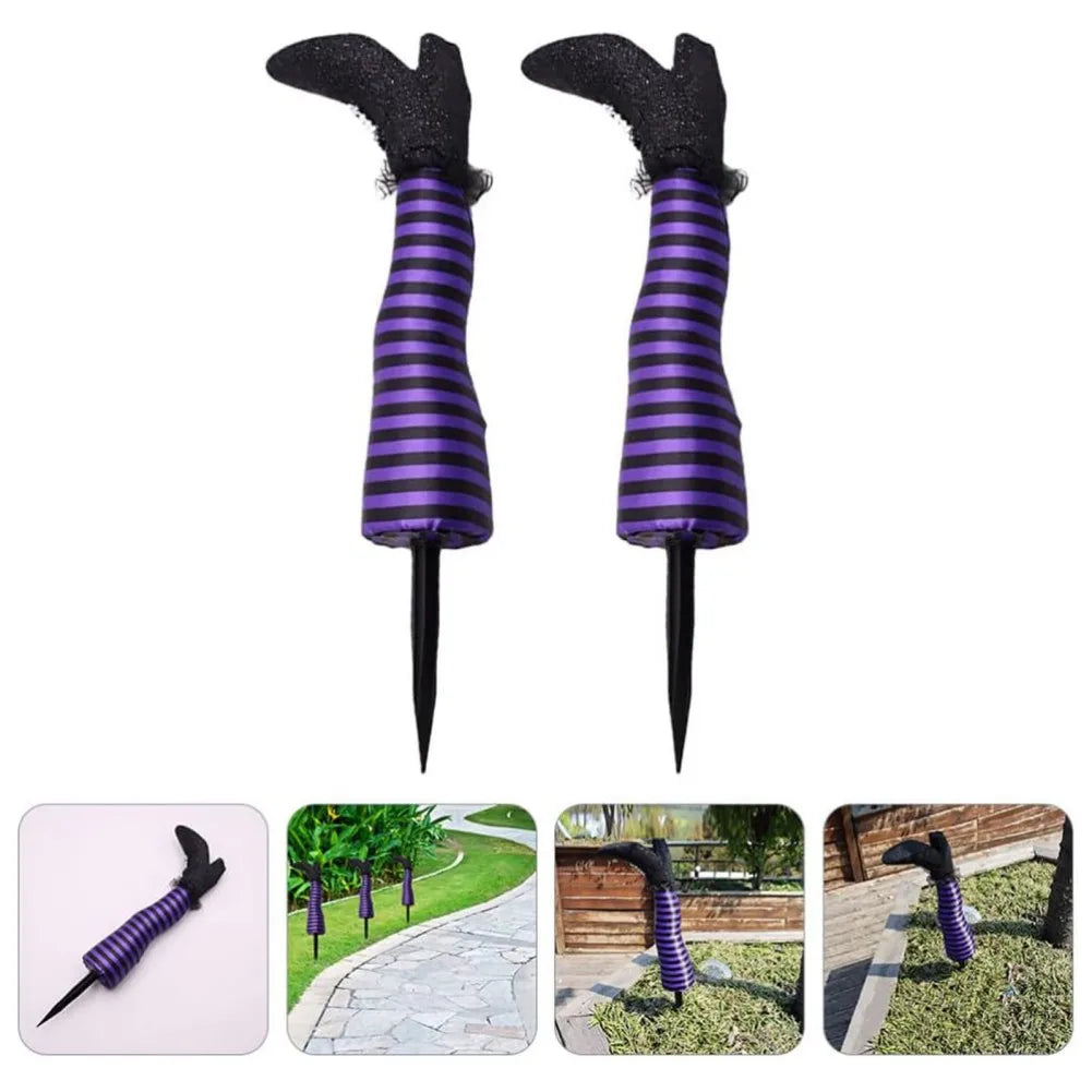 Evil Witch Leg Halloween Decoration – Spooky Prop