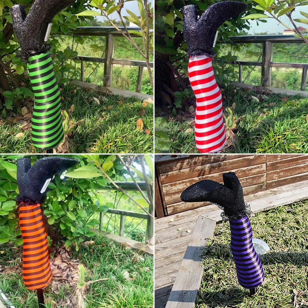 Evil Witch Leg Halloween Decoration – Spooky Prop