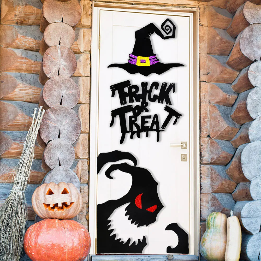 Halloween Window & Door Stickers – Ghosts, Pumpkins & Skeleton Hands