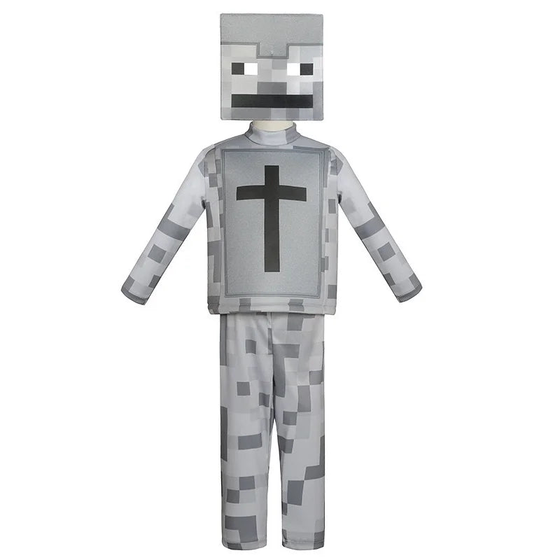 Blue Pixel Hero Armor Set – Kids’ Halloween Costume