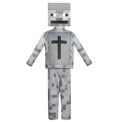 Blue Pixel Hero Armor Set – Kids’ Halloween Costume