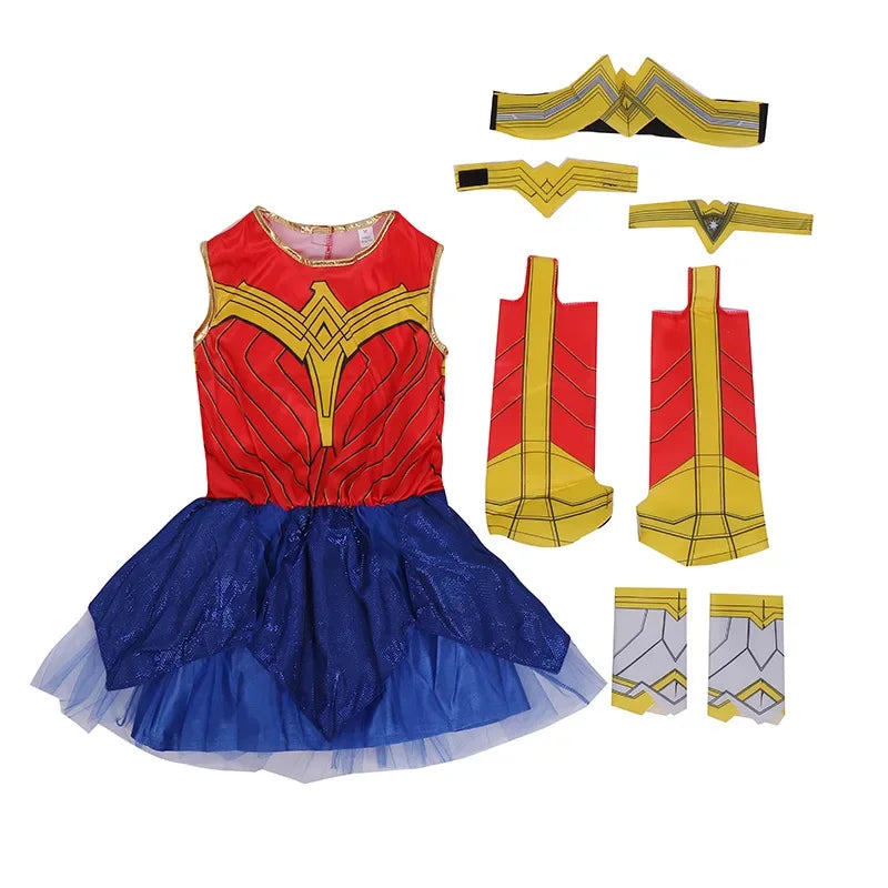 Wonder Woman Costume – Deluxe Superhero Girls’ Halloween Outfit