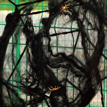 Halloween Spider Web Decoration – Spooky Party Prop