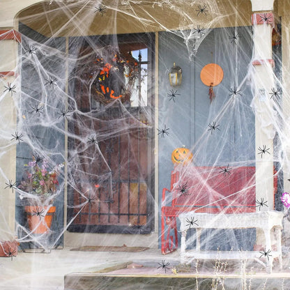 Halloween Spider Web Decoration – Spooky Party Prop