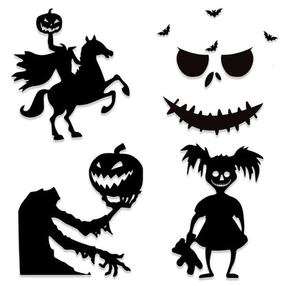 Halloween Window & Door Stickers – Ghosts, Pumpkins & Skeleton Hands