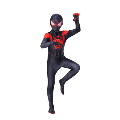 Spider-Man Costume for Kids – Miles Morales Halloween Bodysuit