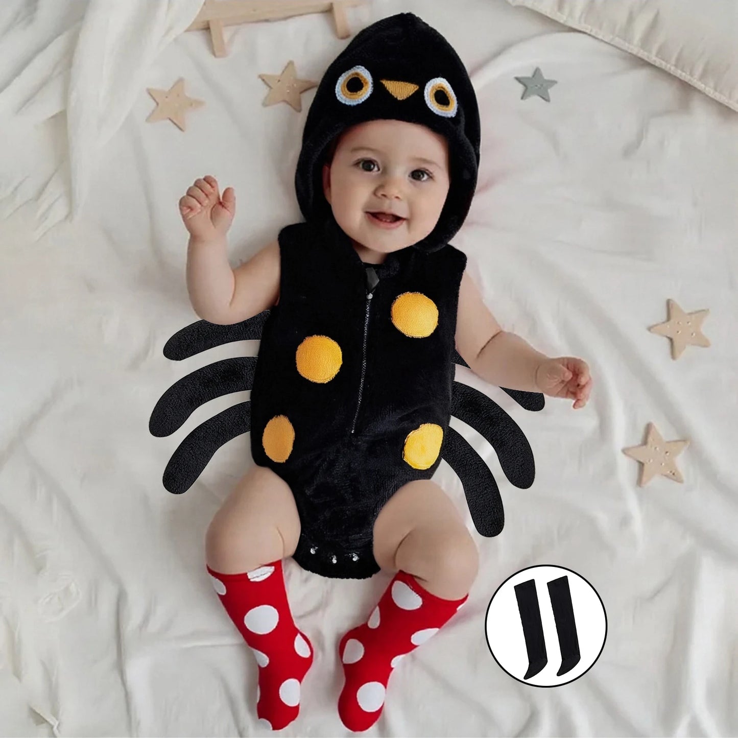 Baby Spider Costume – Infant Halloween Outfit (3–24M)