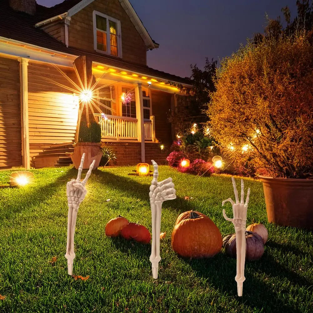 Halloween Skeleton Hand & Arm Decoration – Realistic Yard & Haunted House Prop