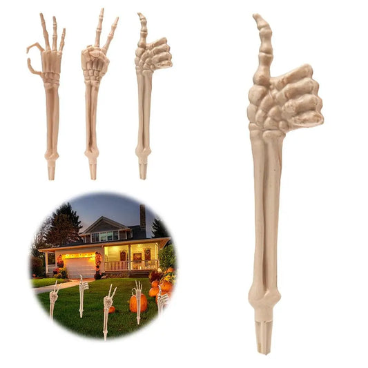 Halloween Skeleton Hand & Arm Decoration – Realistic Yard & Haunted House Prop