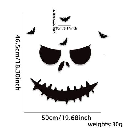Halloween Window & Door Stickers – Ghosts, Pumpkins & Skeleton Hands