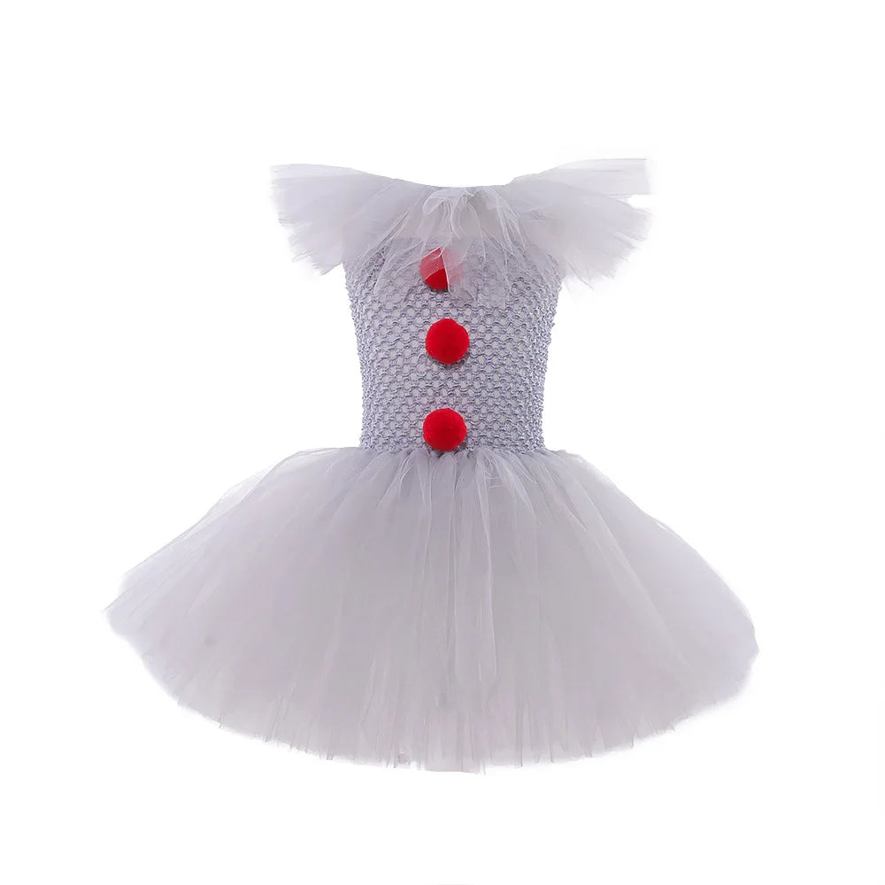 Rainbow Circus Clown Costume – Kids’ Halloween Outfit