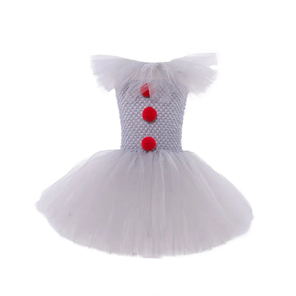 Rainbow Circus Clown Costume – Kids’ Halloween Outfit