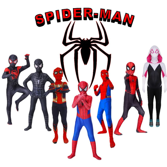 Spider-Man Costume for Kids – Miles Morales Halloween Bodysuit