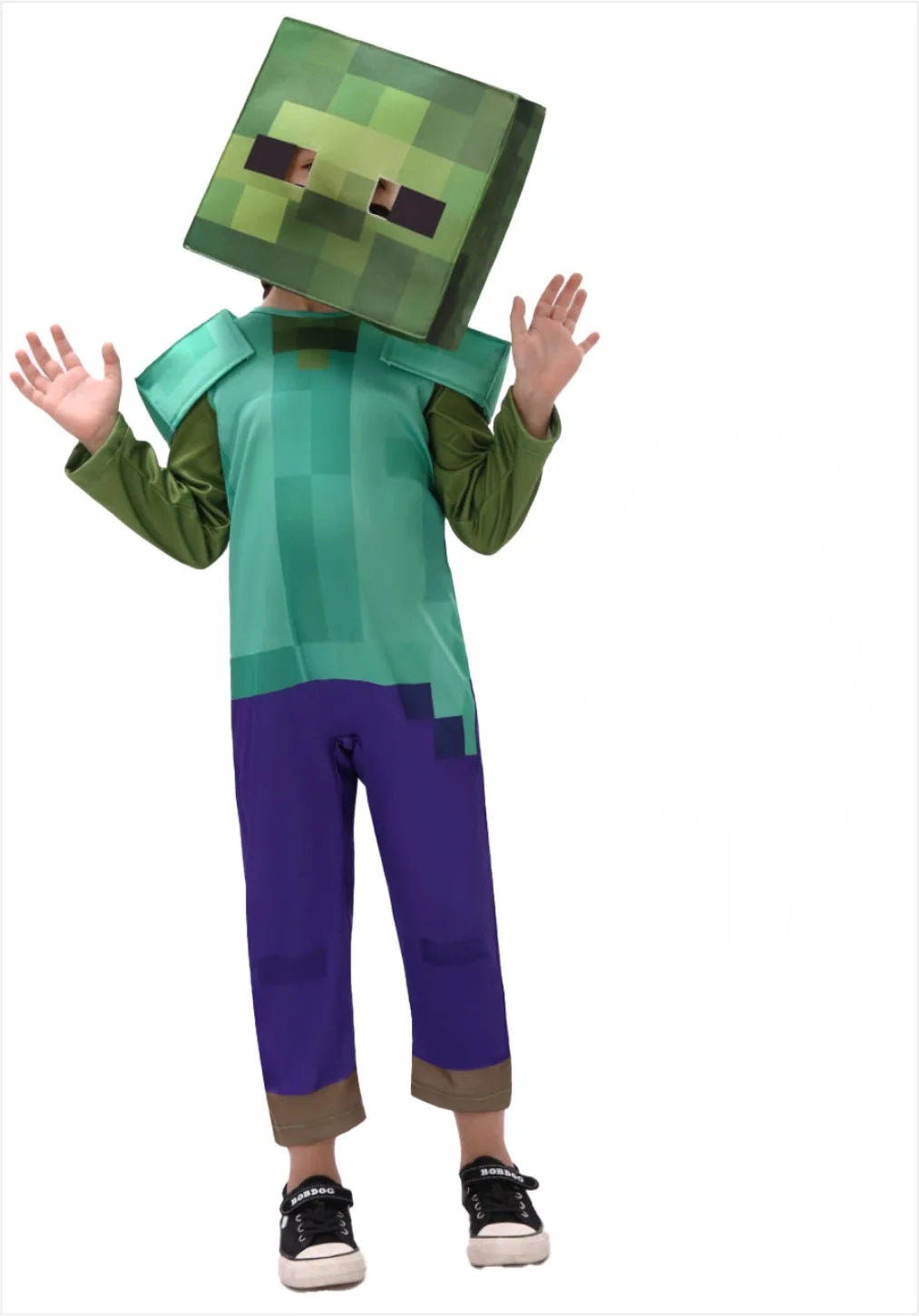 Blue Pixel Hero Armor Set – Kids’ Halloween Costume