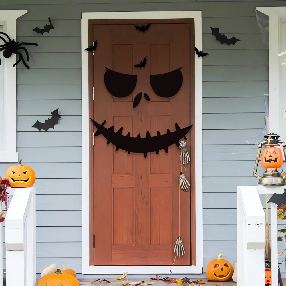 Halloween Window & Door Stickers – Ghosts, Pumpkins & Skeleton Hands