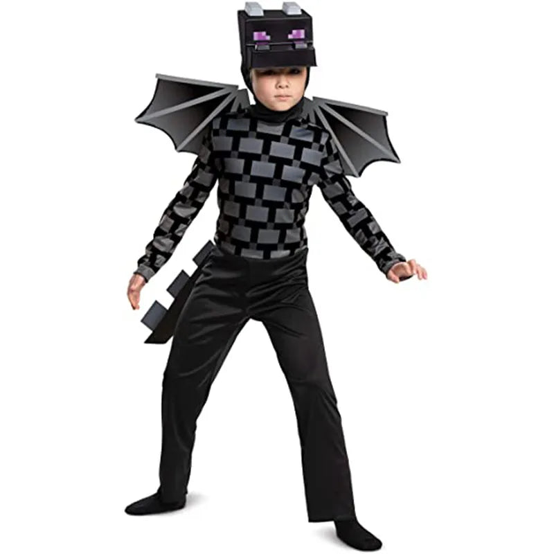 Blue Pixel Hero Armor Set – Kids’ Halloween Costume