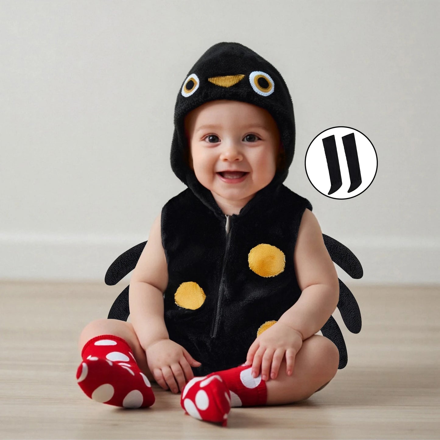 Baby Spider Costume – Infant Halloween Outfit (3–24M)
