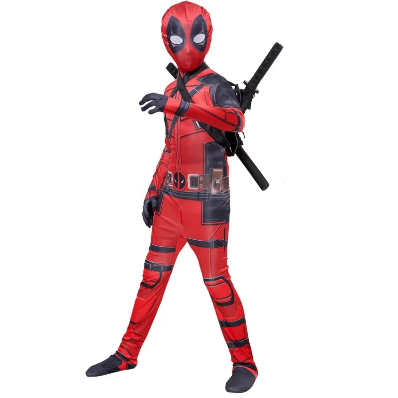 Deadpool Costume for Kids – Mask & Belt Suit