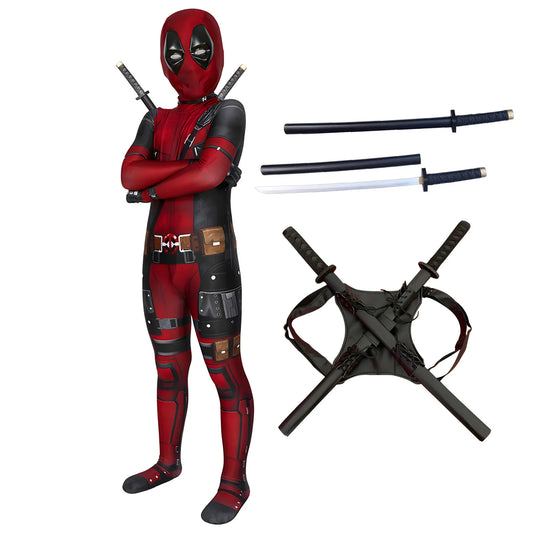 Deadpool Costume for Kids – Mask & Belt Suit