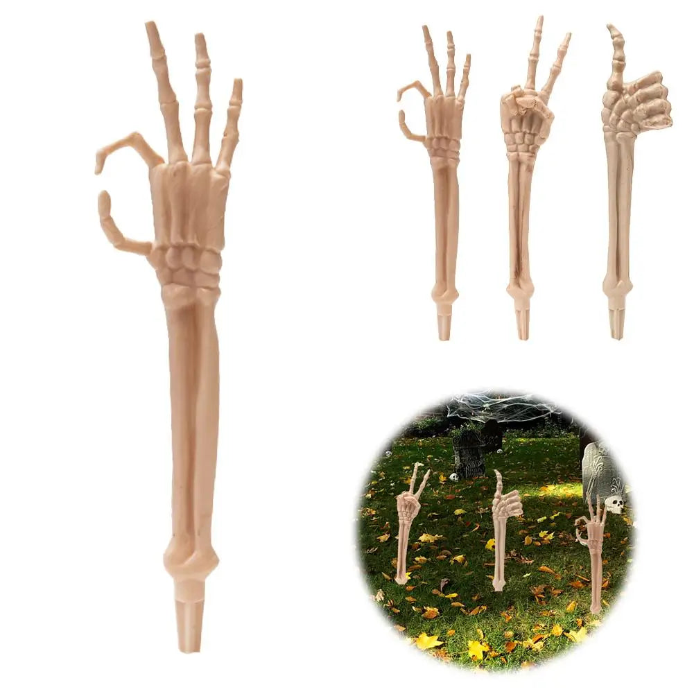 Halloween Skeleton Hand & Arm Decoration – Realistic Yard & Haunted House Prop