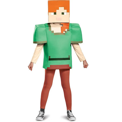 Blue Pixel Hero Armor Set – Kids’ Halloween Costume