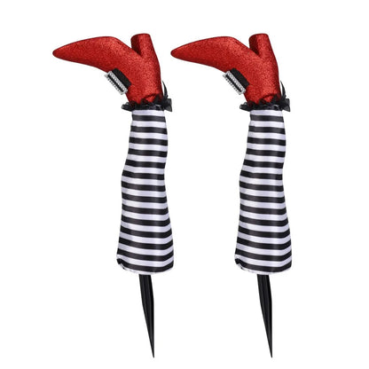 Evil Witch Leg Halloween Decoration – Spooky Prop