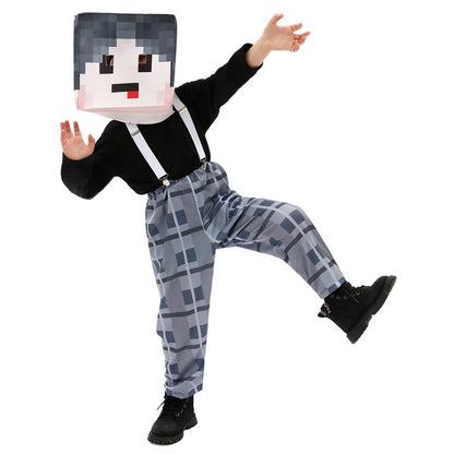 Blue Pixel Hero Armor Set – Kids’ Halloween Costume