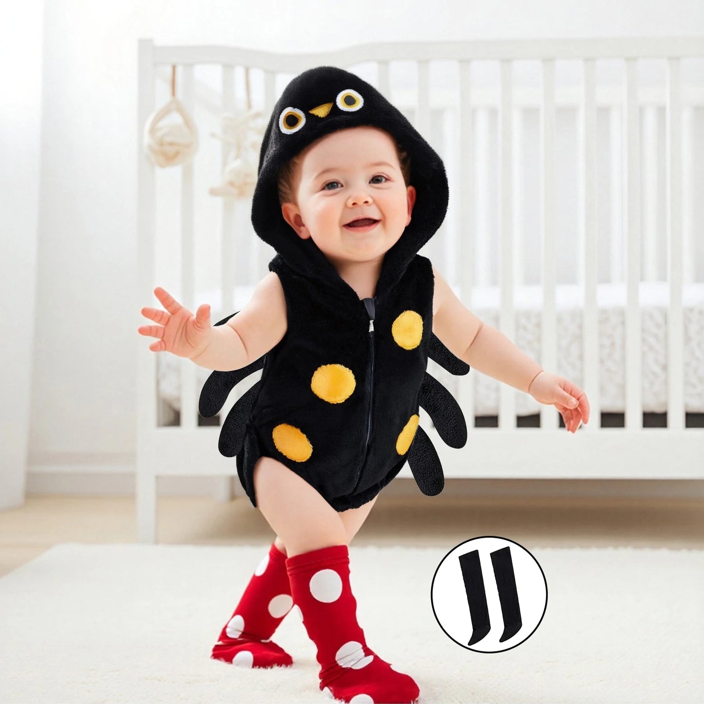 Baby Spider Costume – Infant Halloween Outfit (3–24M)