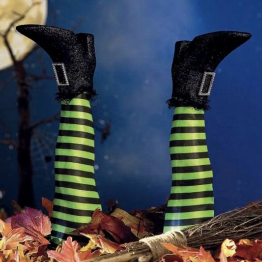 Evil Witch Leg Halloween Decoration – Spooky Prop